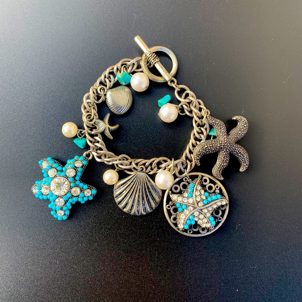 Ocean themed charm bracelet